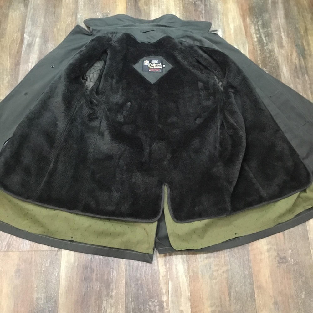 𝅺VINTAGE Sears Oakbrook Sportswear Mens 42 Reg. Fur Lined Jacket - Picture 4 of 4